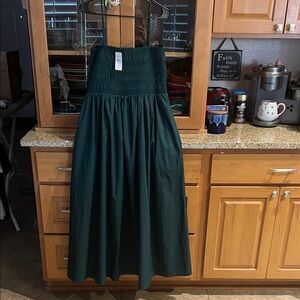 LOFT Dark Green Maxi Skirt